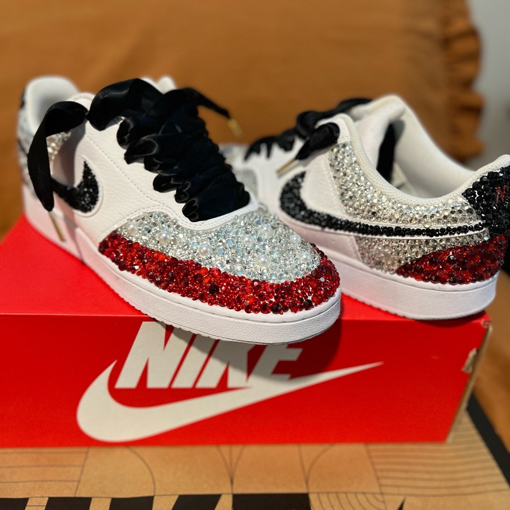 Custom Rhinestone Nike Court